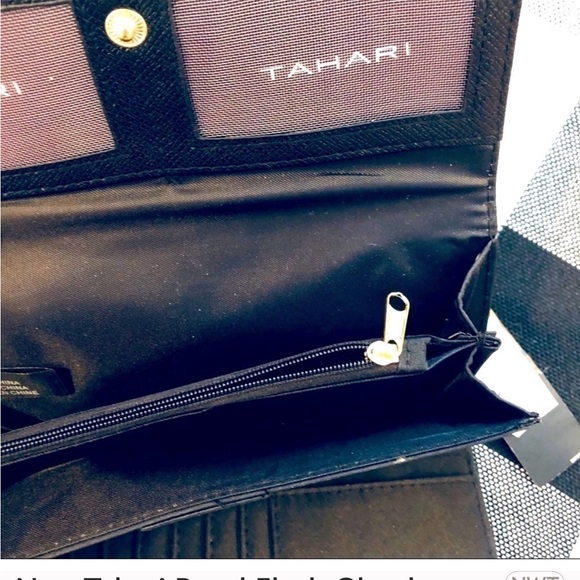 Tahari Clutch Black NWT - Picture 4 of 5
